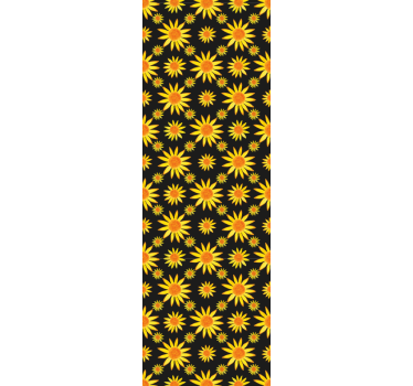 Papier peint floral motif de tournesol - TenStickers