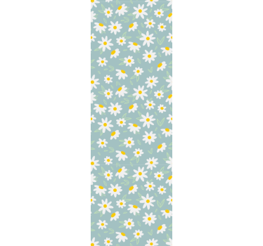 Papier peint floral motif de marguerites - TenStickers