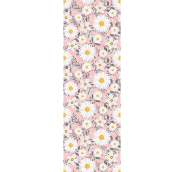 Papier peint floral motif de marguerite - TenStickers