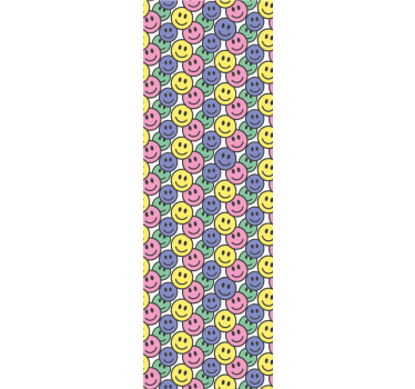 Papier peint art motif smiley - TenStickers