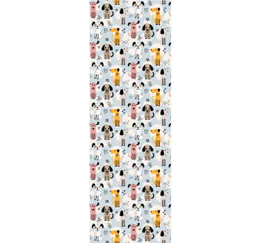 Papier peint chiens jeu de motifs canins - TenStickers