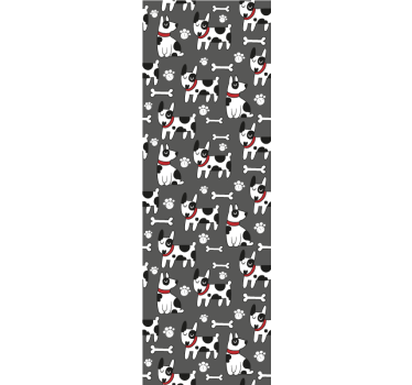 Papier peint chiens illustration canine ludique - TenStickers