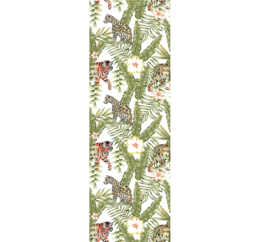 Papier peint animaux faune de la jungle tropicale - TenStickers