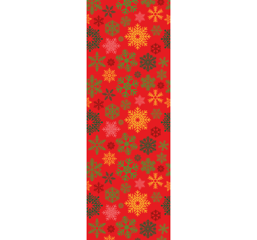 Papier peint Noël motif de flocons de neige festifs - TenStickers