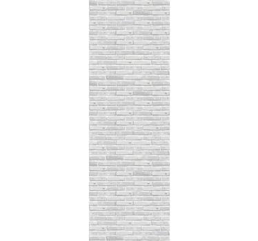 Papier peint briques mur peint en blanc - TenStickers