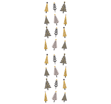 Papier peint Noël modèle d'arbre de vacances - TenStickers