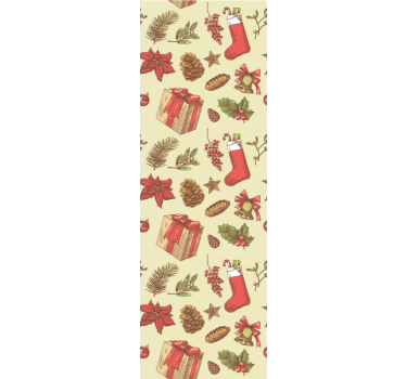 Papier peint noël design festif de noël - TenStickers