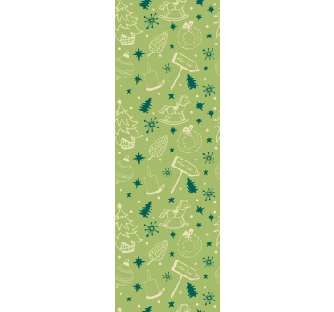 Papier peint Noël motifs de vacances festives - TenStickers