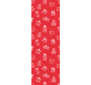 Papier peint Noël motif de cadeaux - TenStickers