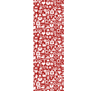 Papier peint Noël modèles de vacances festives - TenStickers
