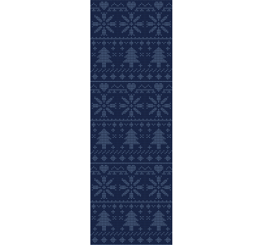 Papier peint Noël modèle de tricot festif - TenStickers