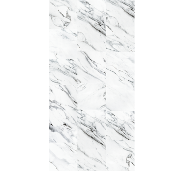 Papier peint effet marbre blanc veiné - TenStickers