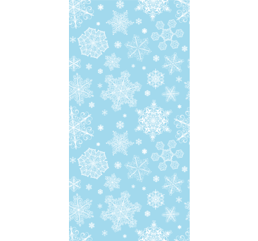 Papier peint Noël élégance du flocon de neige - TenStickers