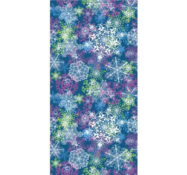 Papier peint Noël ensemble de flocon de neige - TenStickers
