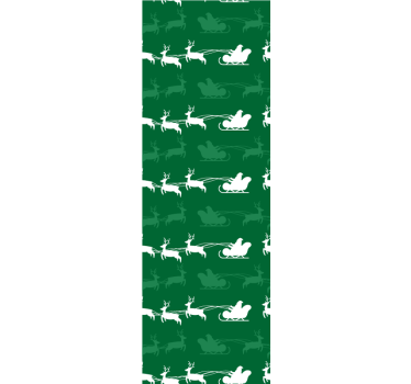 Papier peint Noël motif de traîneau de vacances - TenStickers