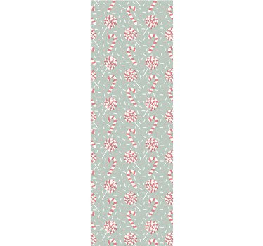 Papier peint Noël motif de friandises - TenStickers