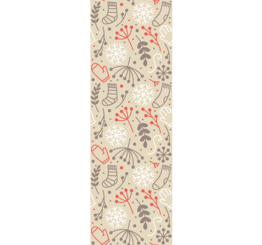 Papier peint Noël motifs festifs - TenStickers