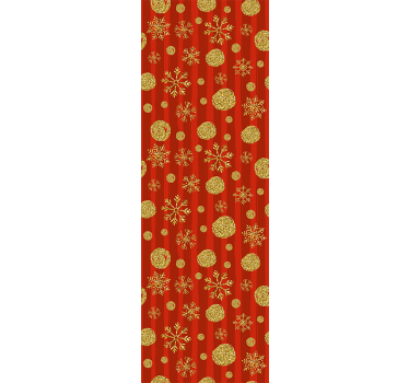 Papier peint Noël ornements festifs à paillettes - TenStickers