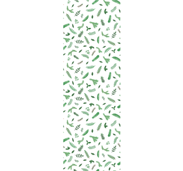 Papier peint Noël motifs de feuilles festifs - TenStickers