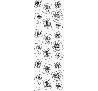 Papier peint Noël modèles de noeuds cadeaux - TenStickers