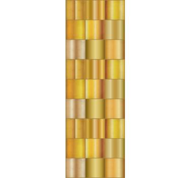 Papier peint motif géométrique doré - TenStickers