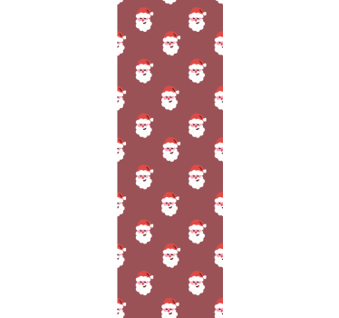 Papier peint noël motif père noël - TenStickers