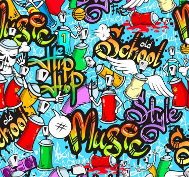 Papier peint art culture hip-hop graffiti urbain - TenStickers