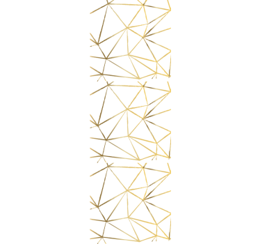 Papier peint entrée lignes dorées géométriques - TenStickers