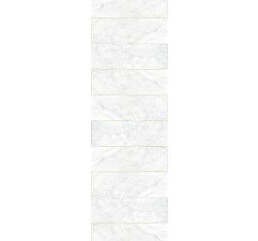 Papier peint effet marbre élégants carreaux blancs - TenStickers