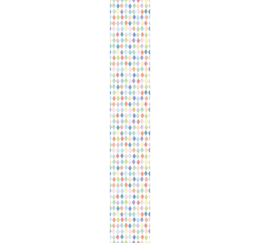 Papier peint losanges arlequin colorés - TenStickers