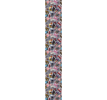 Papier peint chambre art collage style urbain - TenStickers
