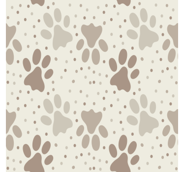 Papier peint chambre enfant patte de chien - TenStickers