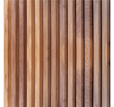 Papier peint salon planches de bois verticales - TenStickers
