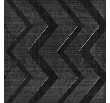 Papier peint chambre ado rayures en acier noir - TenStickers