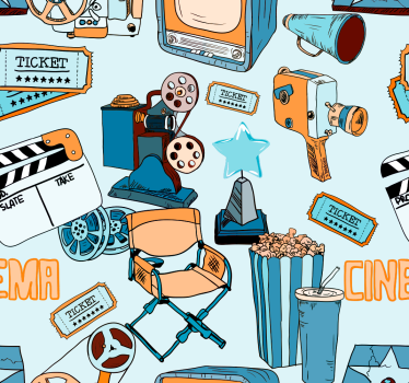Papier peint art iconographie du cinéma - TenStickers