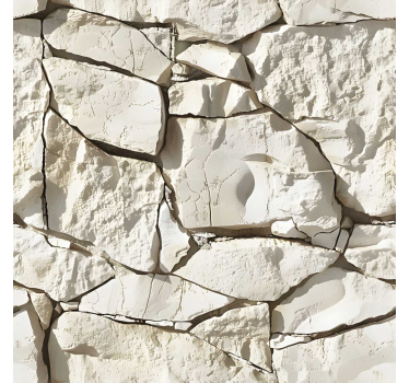 Papier peint pierre beige clair - TenStickers