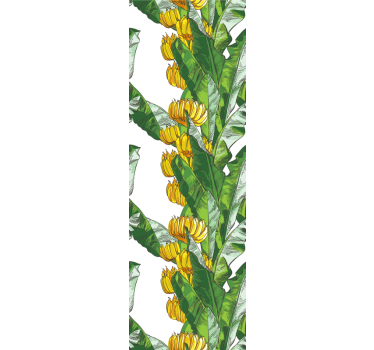 Papier peint salle de bain motif de feuilles tropicales - TenStickers