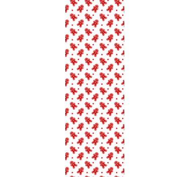 Papier peint Noël motifs de pain d'épices festifs - TenStickers