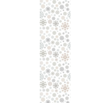 Papier peint Noël charme d'hiver flocon de neige - TenStickers