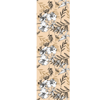 Papier peint entrée composition florale gracieuse - TenStickers