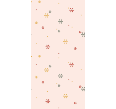 Papier peint noël motif flocon de neige - TenStickers