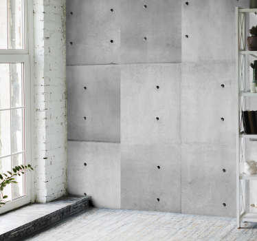 Papier peint imitation mur beton Charme en Bêton - TenStickers