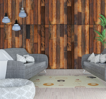 Papier peint bois ancien imitation texture naturelle - TenStickers