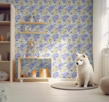 Papier peint motif de chiens style nordique - TenStickers