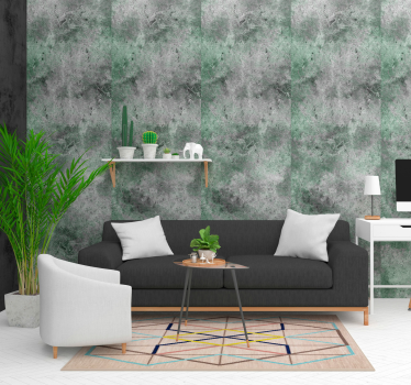 Papier peint motif effet béton vieilli - TenStickers