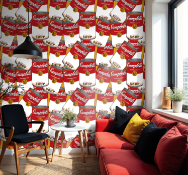 Papier peint art campbell et andy warhol - TenStickers