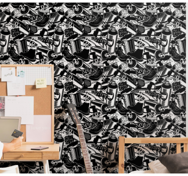 Papier peint art les essentiels du graffiti - TenStickers