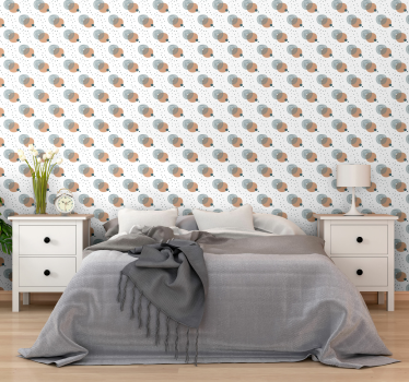 Papier peint art motif de points abstrait - TenStickers