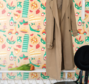 Papier peint art motifs de cuisine culturelle - TenStickers