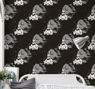 Papier peint art thème des soldats galactiques - TenStickers